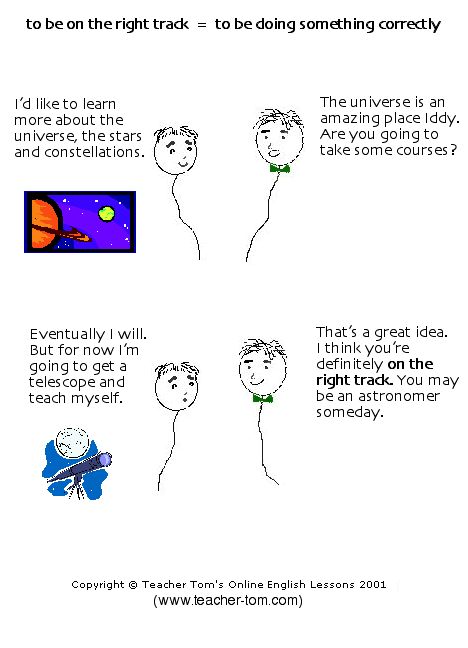 On the right track